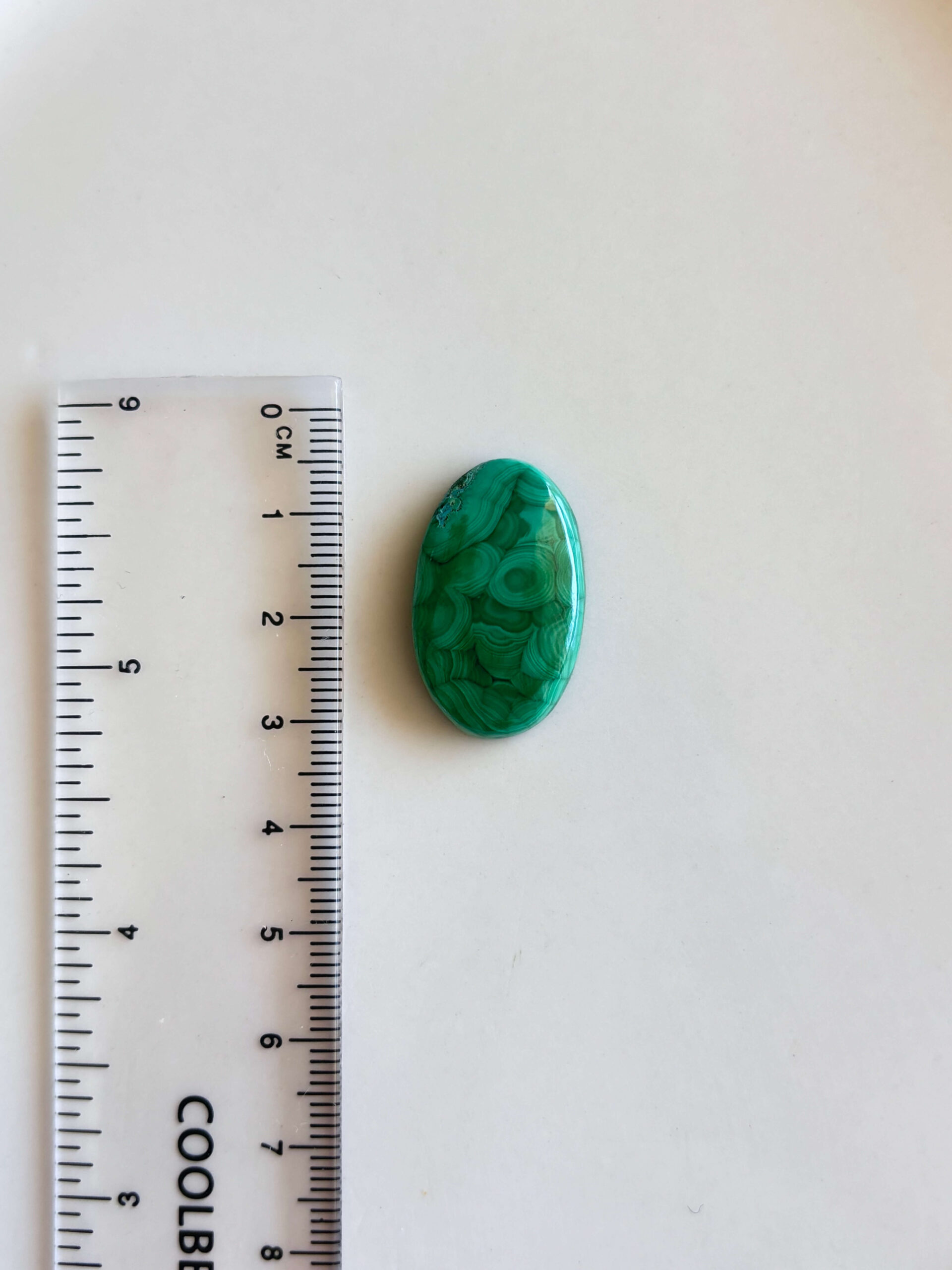 27mm Malachite Gemstone for Jewellery Making - Image 2