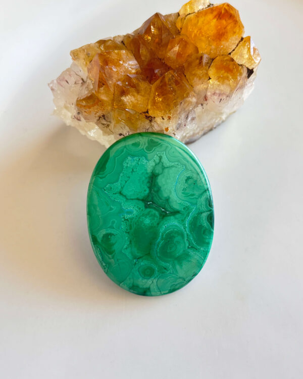 48mm Malachite Gemstone for Handmade Designs