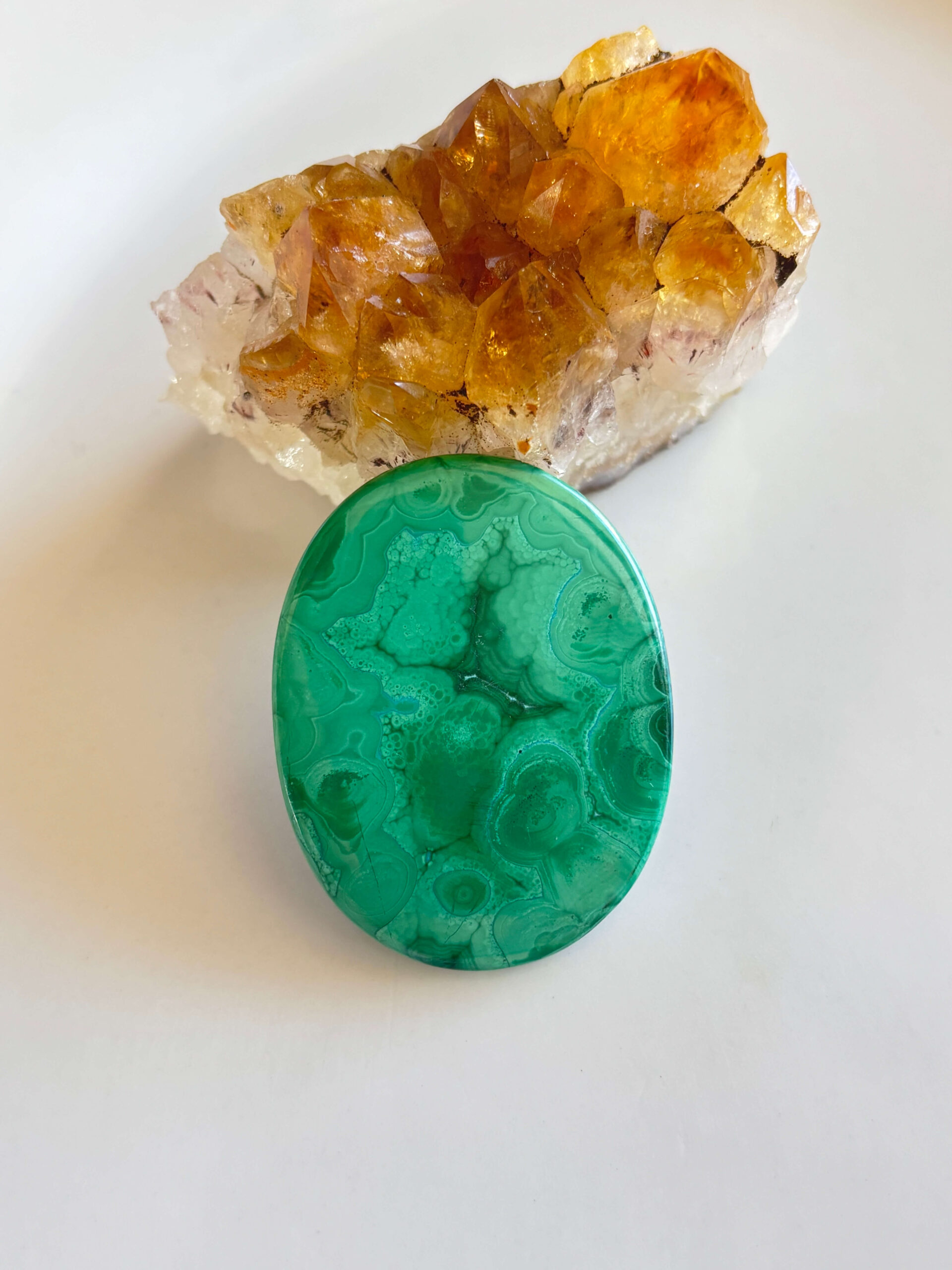 48mm Malachite Gemstone for Handmade Designs