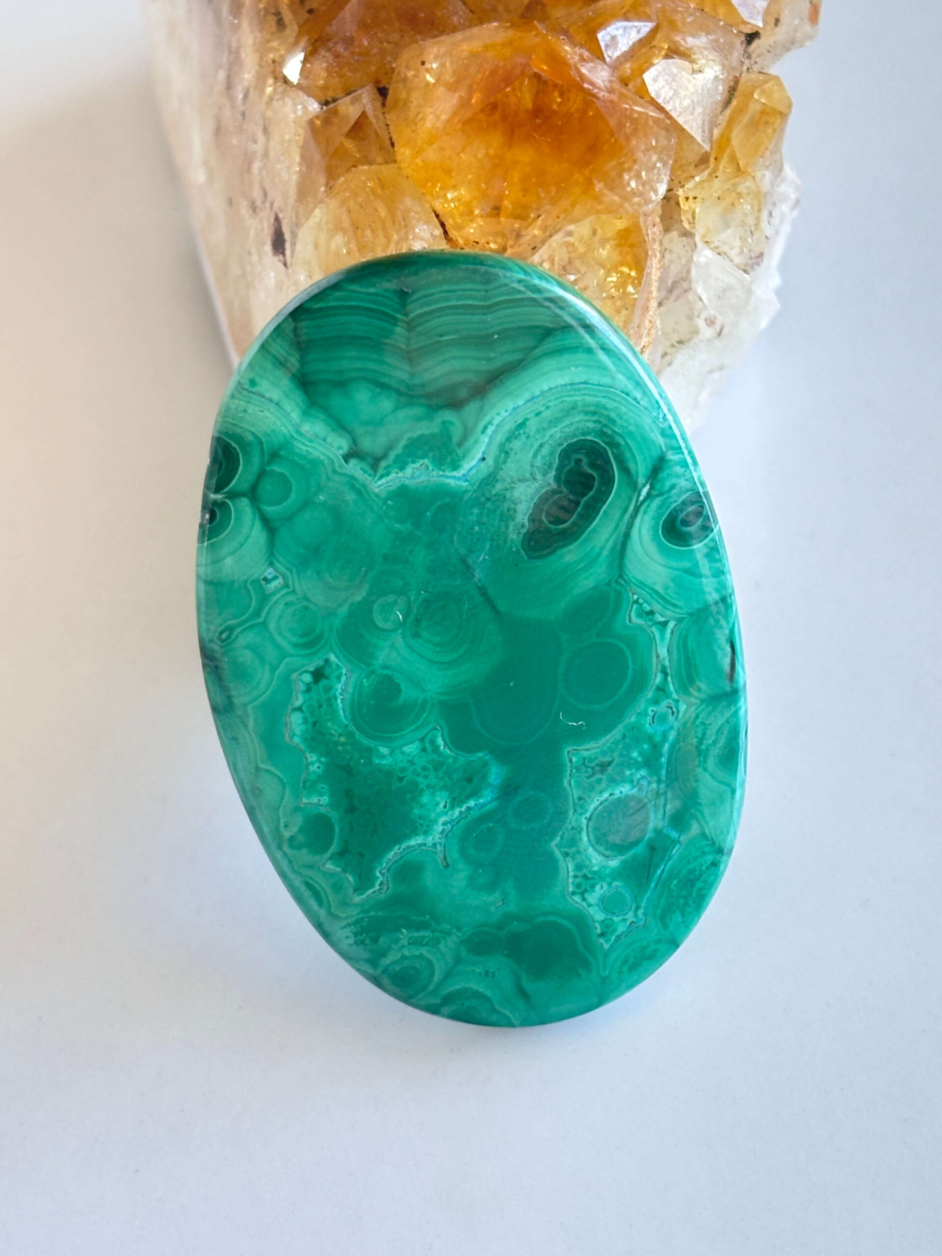 46mm Malachite Stone for Creative Jewellery