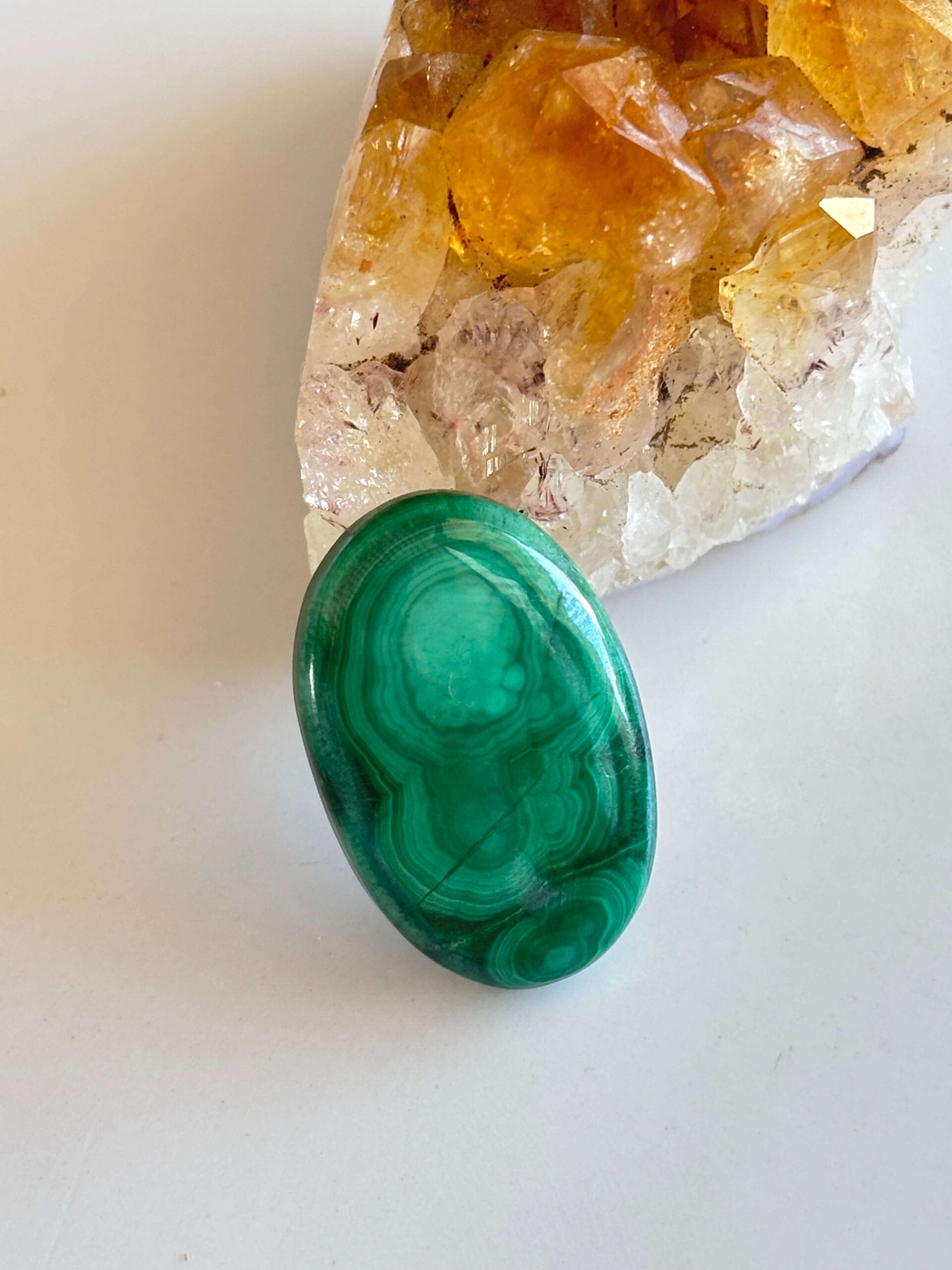29mm Malachite Gemstone for Pendant Designs
