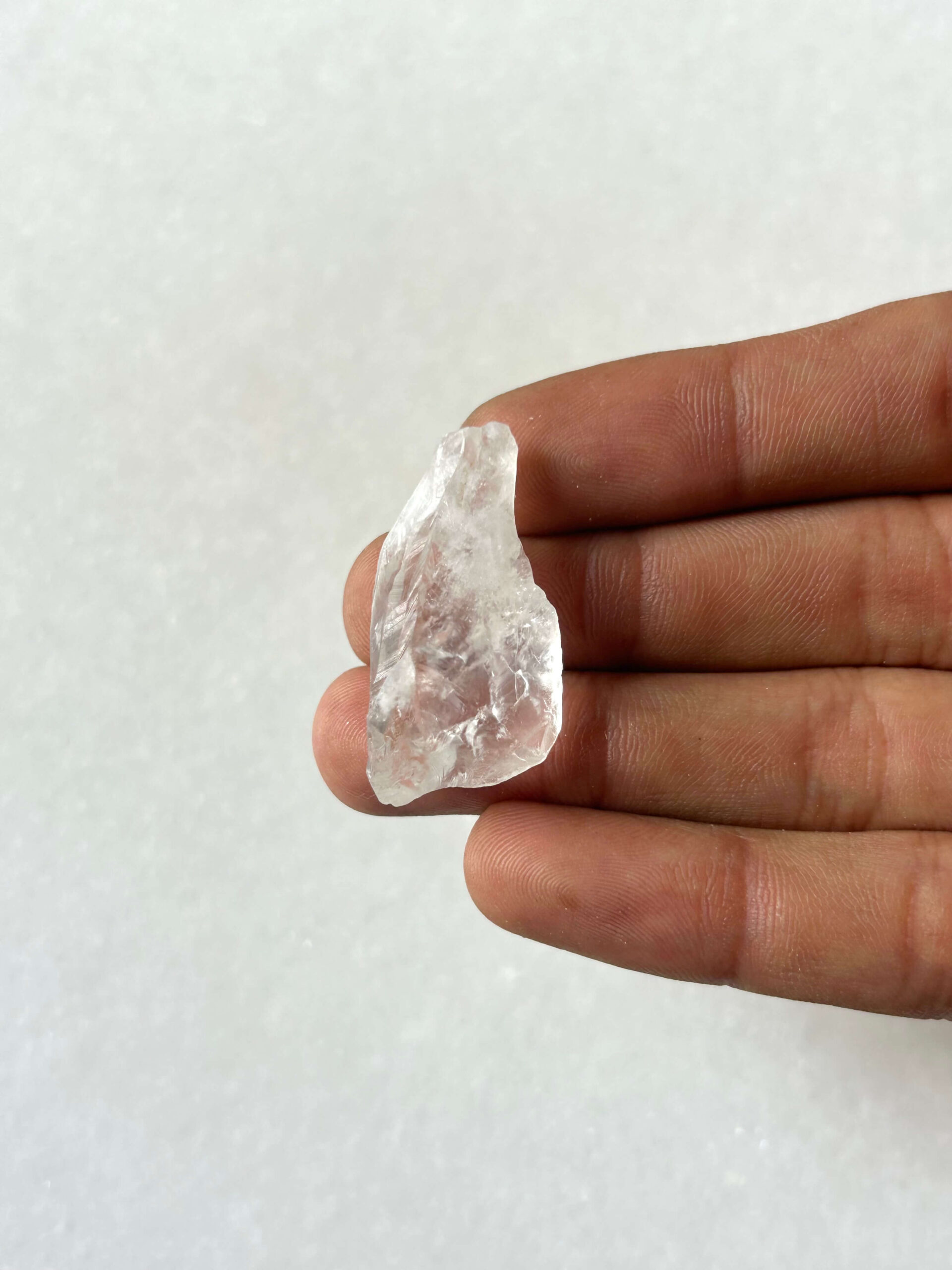 Raw Quartz Stone for Macrame