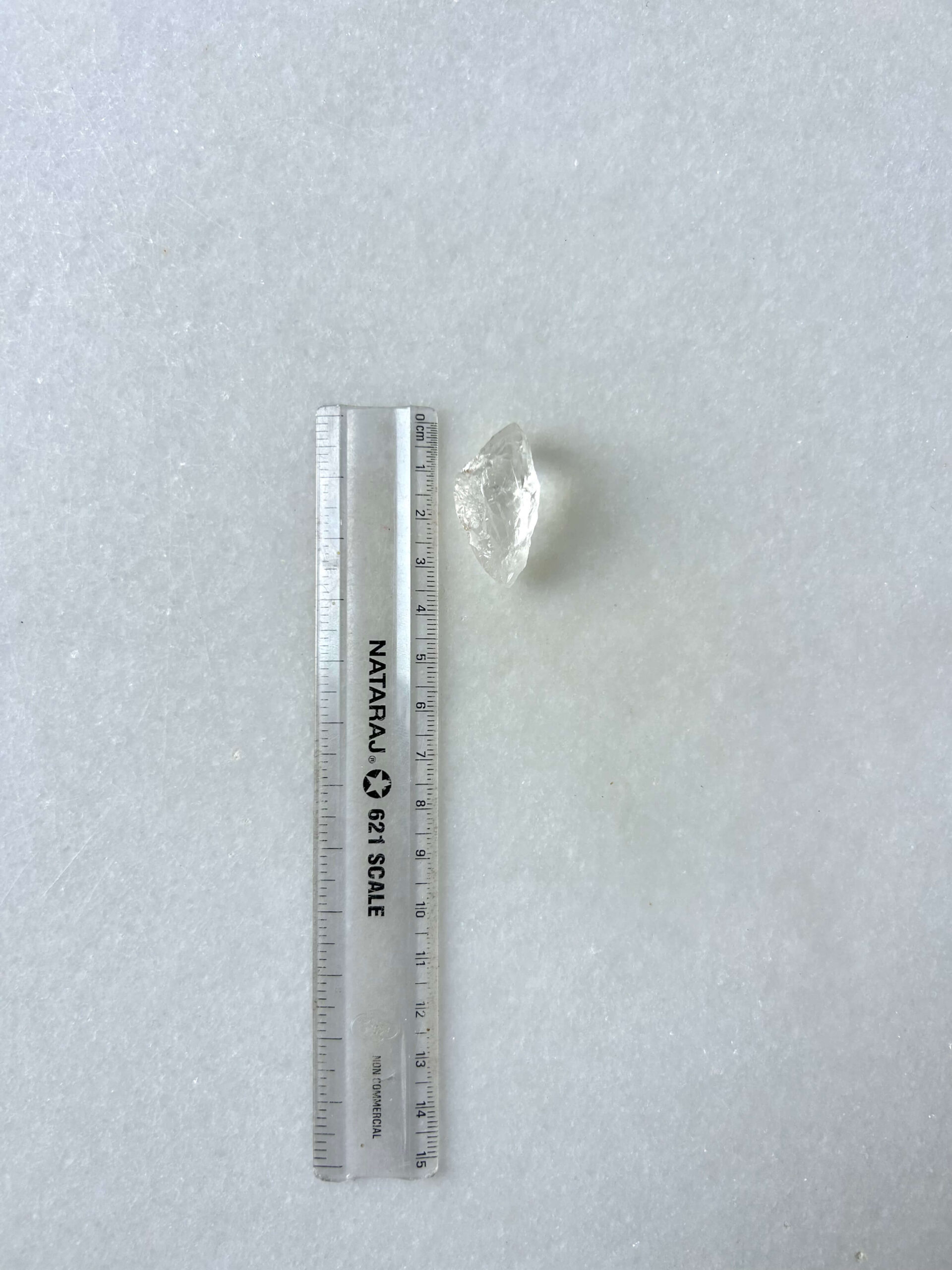 33 mm Raw Clear Quartz for Jewelry Making - Image 2