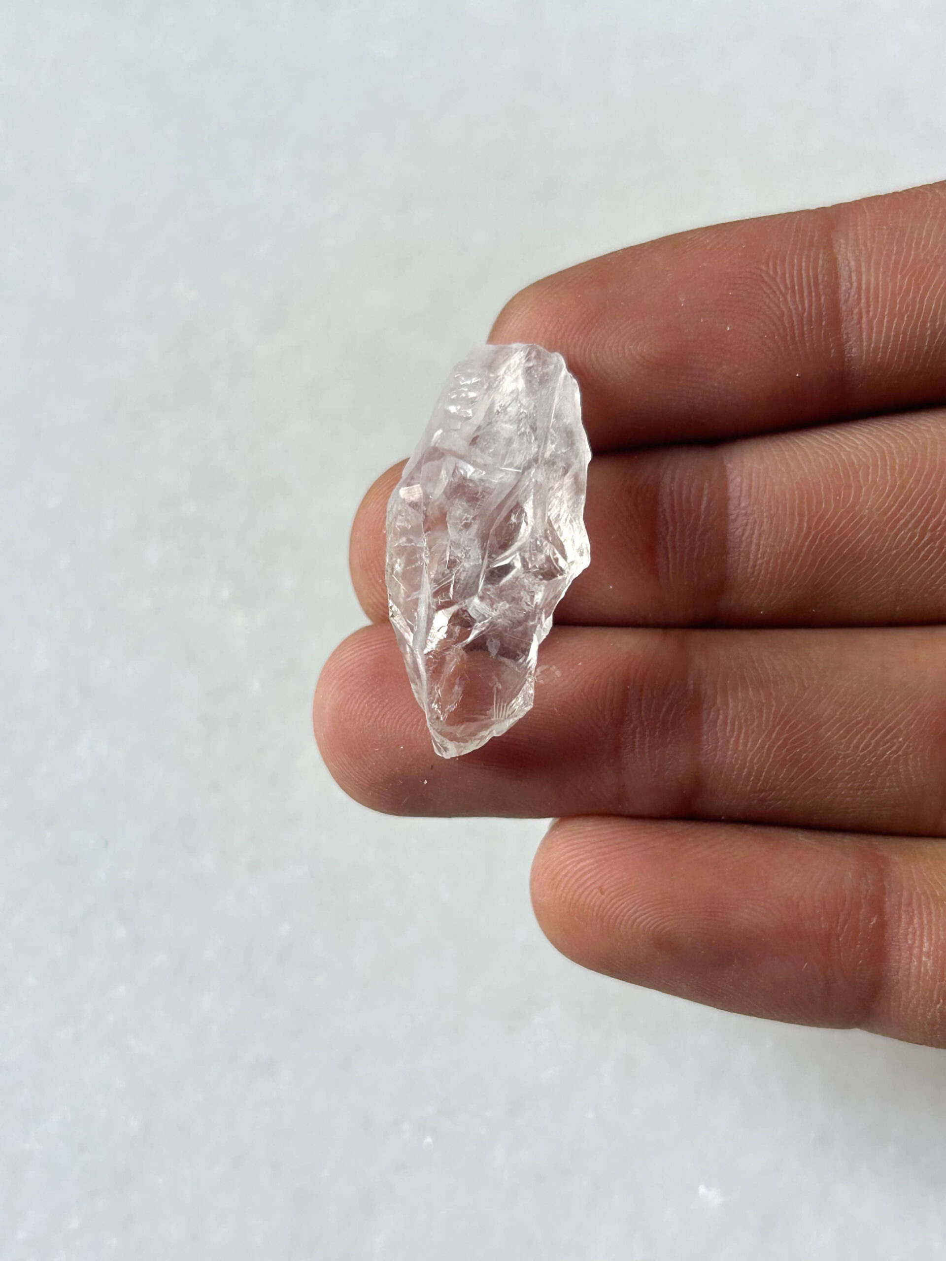 32 mm Raw Clear Quartz for Jewelry Making