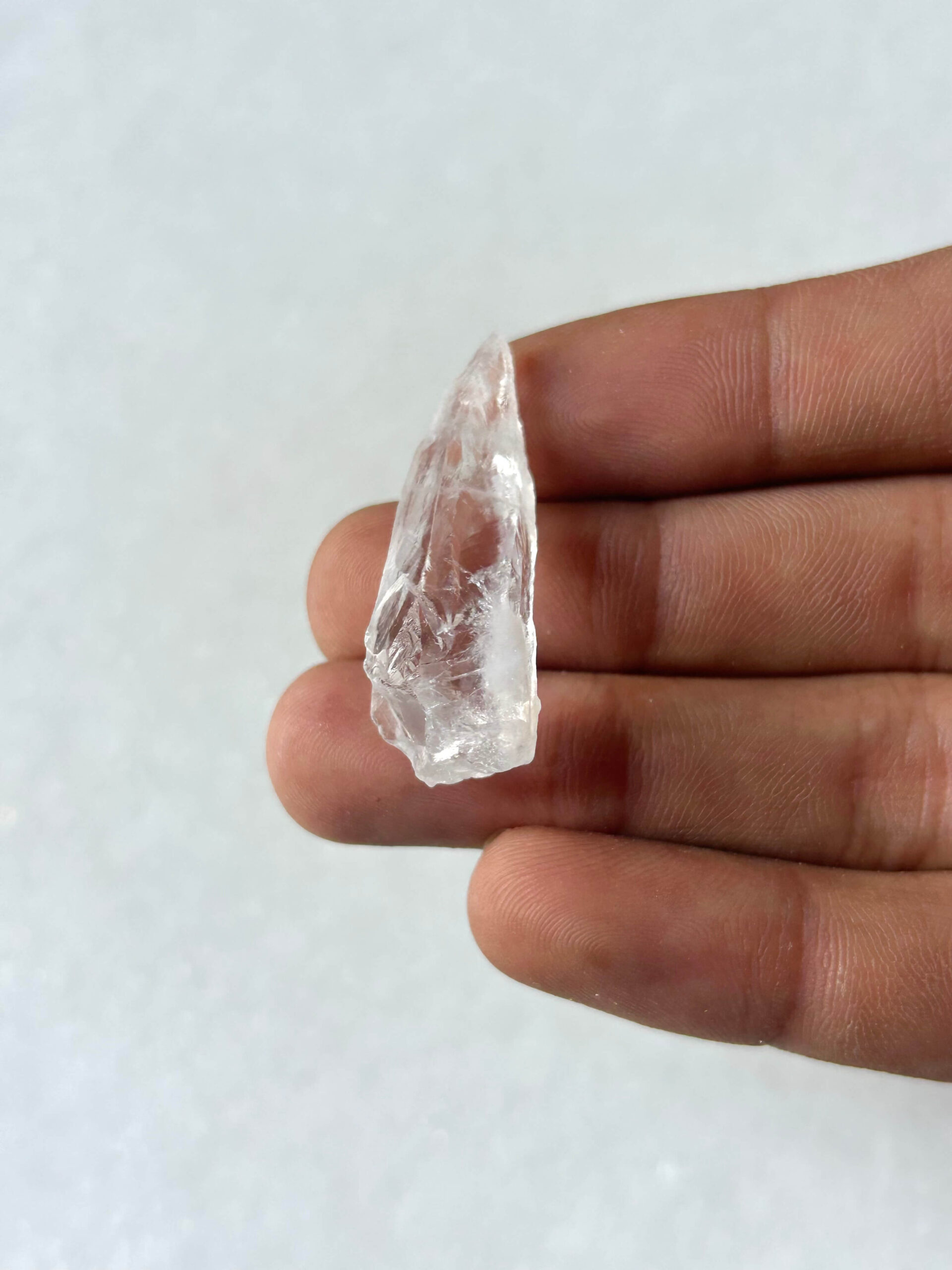 37 mm Raw Clear Quartz Stone
