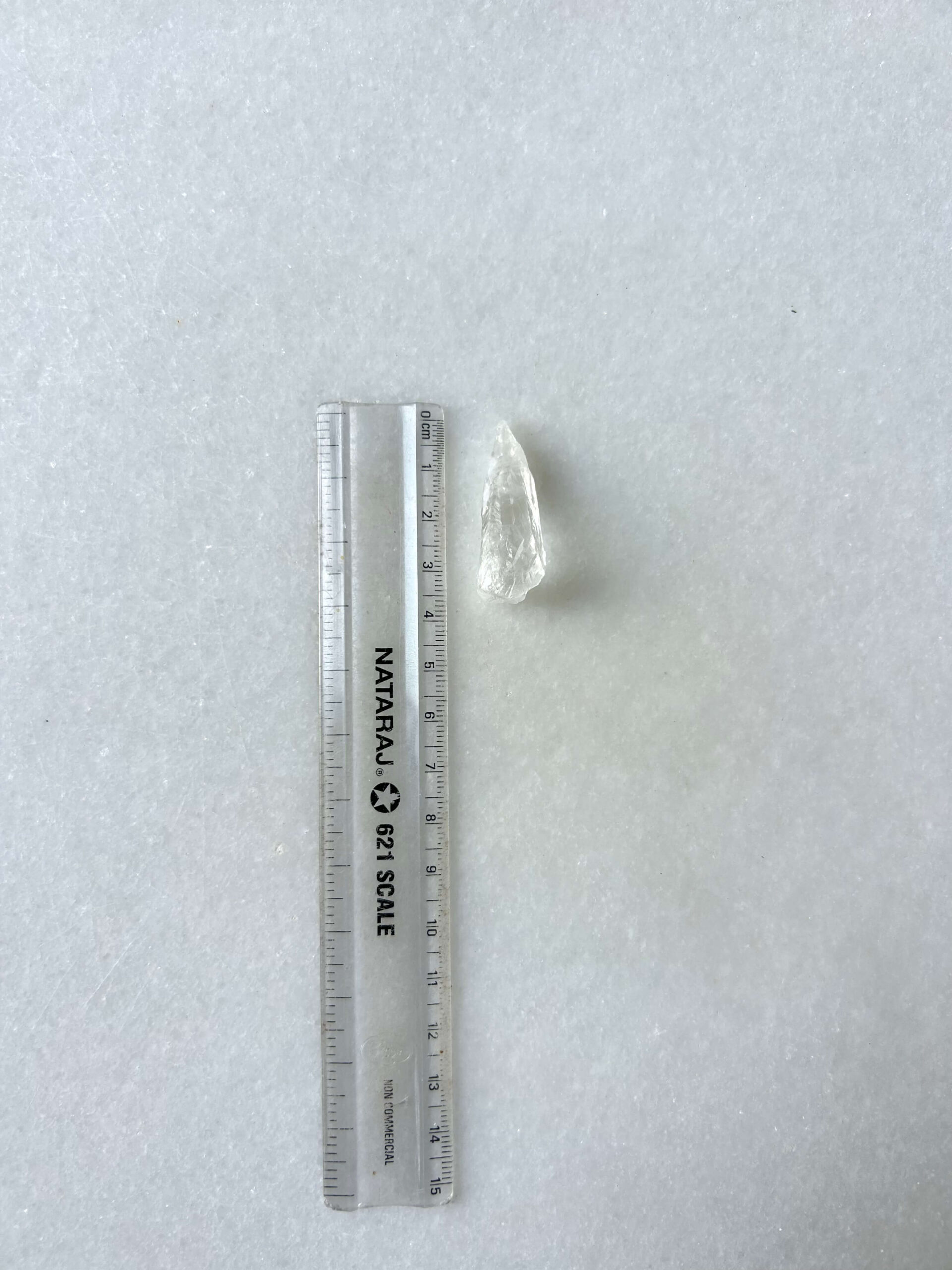 37 mm Raw Clear Quartz Stone - Image 2