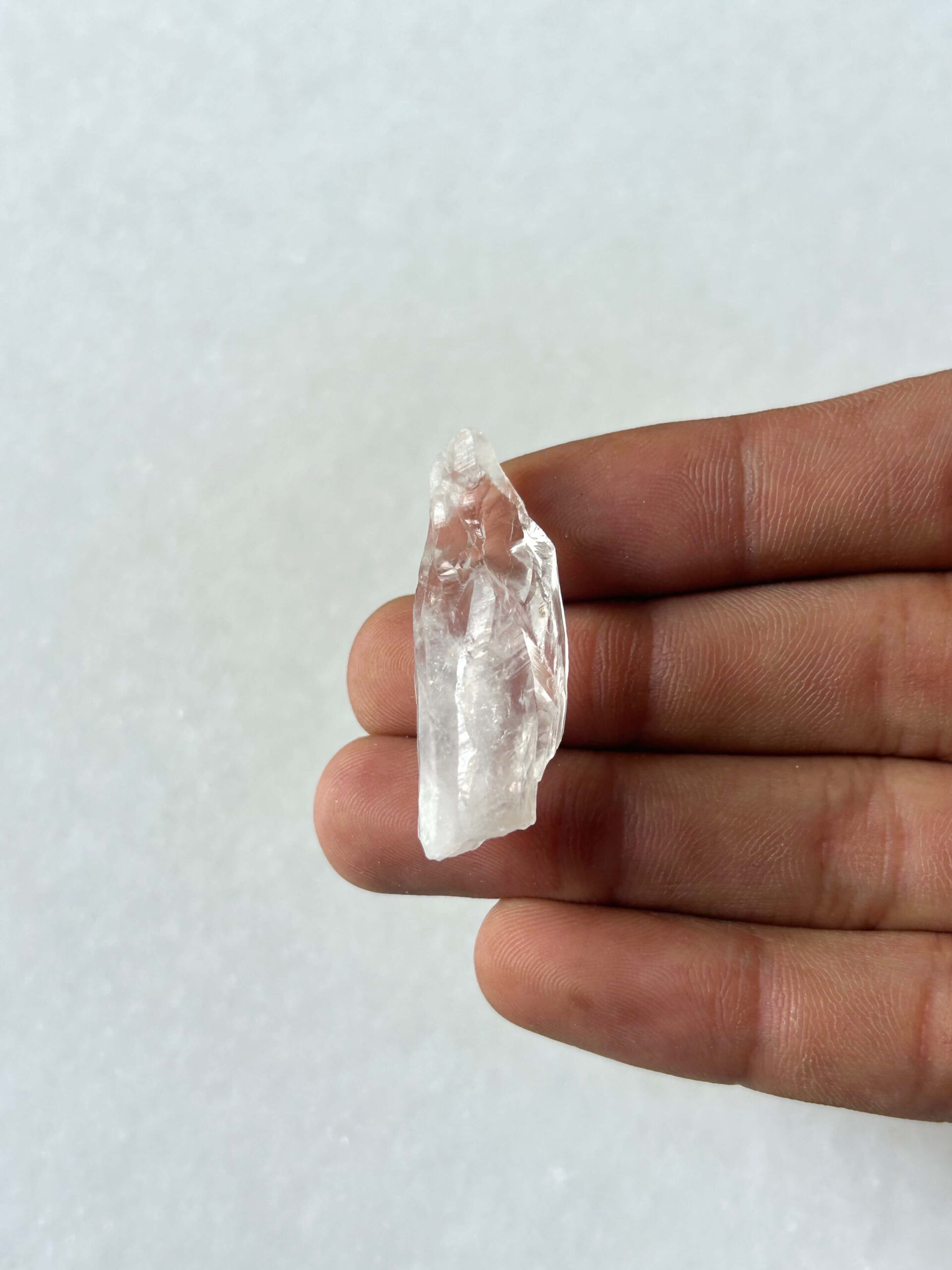 39 mm Raw Clear Quartz for Jewelry Making