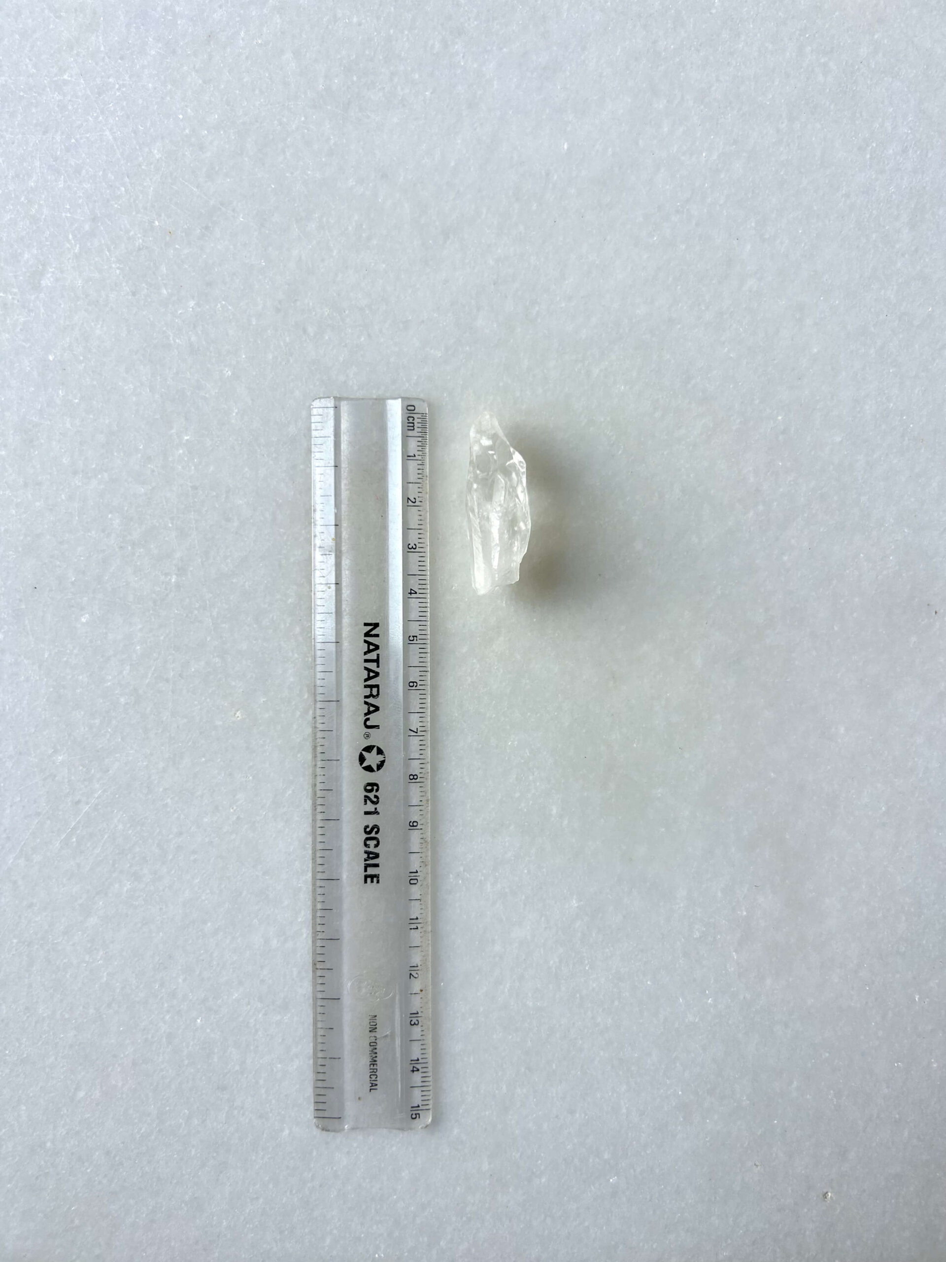 39 mm Raw Clear Quartz for Jewelry Making - Image 2