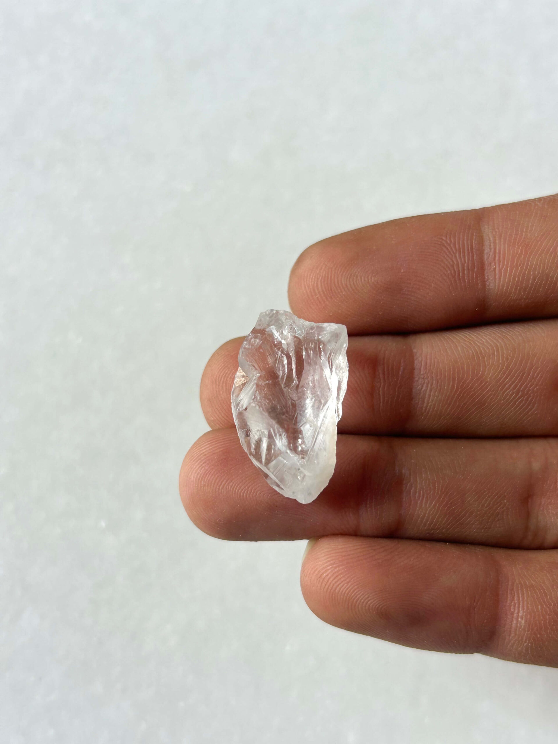 24 mm Raw Clear Quartz for Jewelry Making