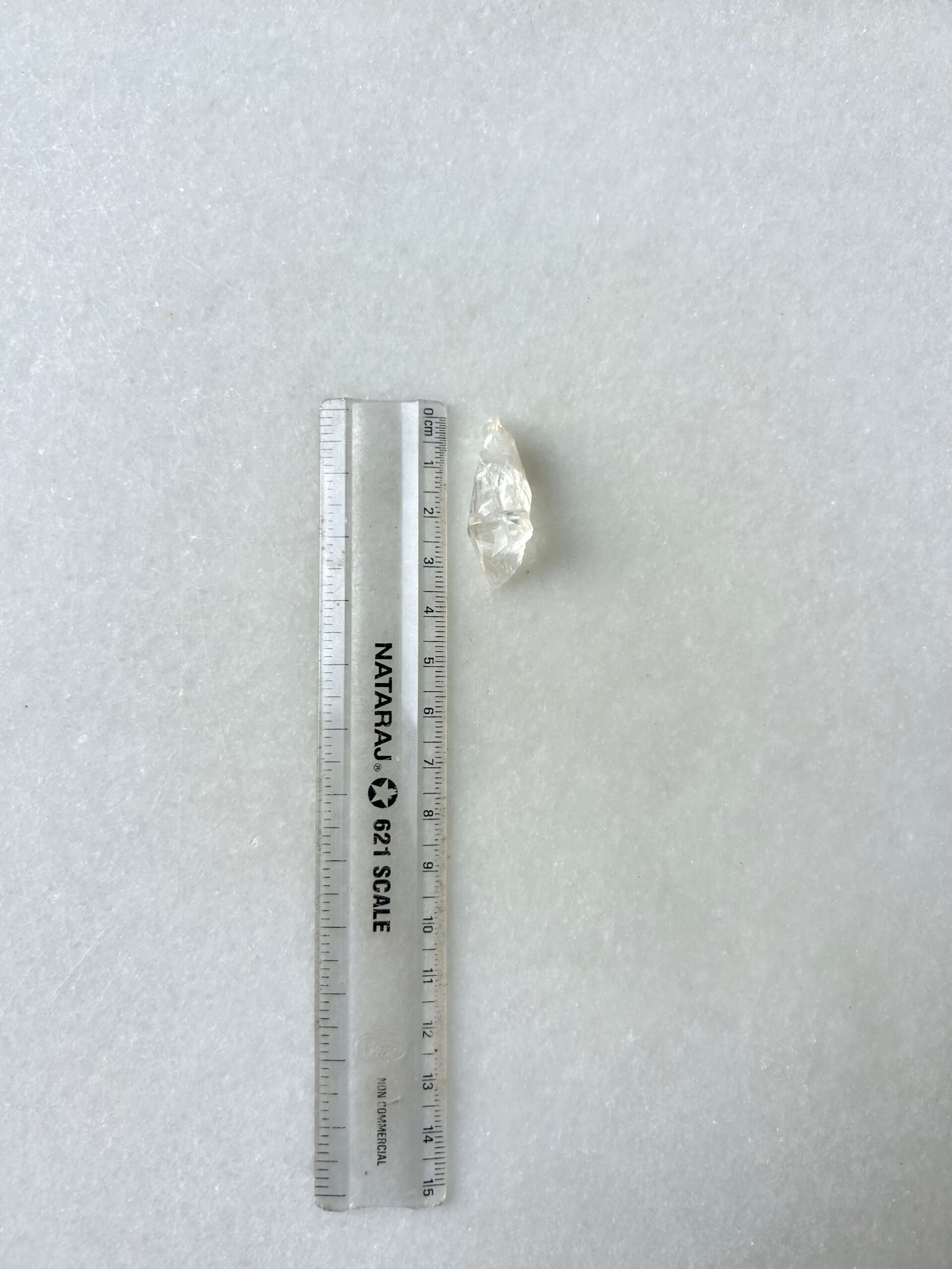 35 mm Raw Clear Quartz for Jewelry Making - Image 2