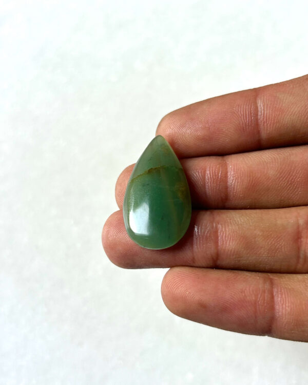 30 mm Green Jade Cabochon
