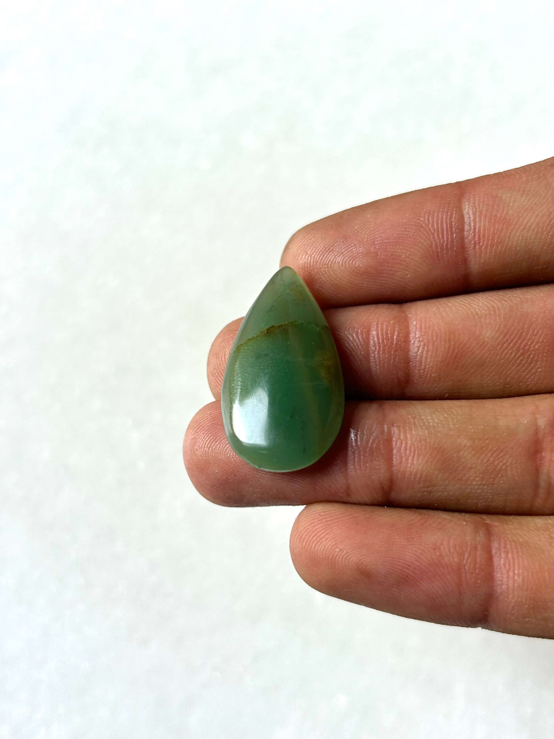 30 mm Green Jade Cabochon