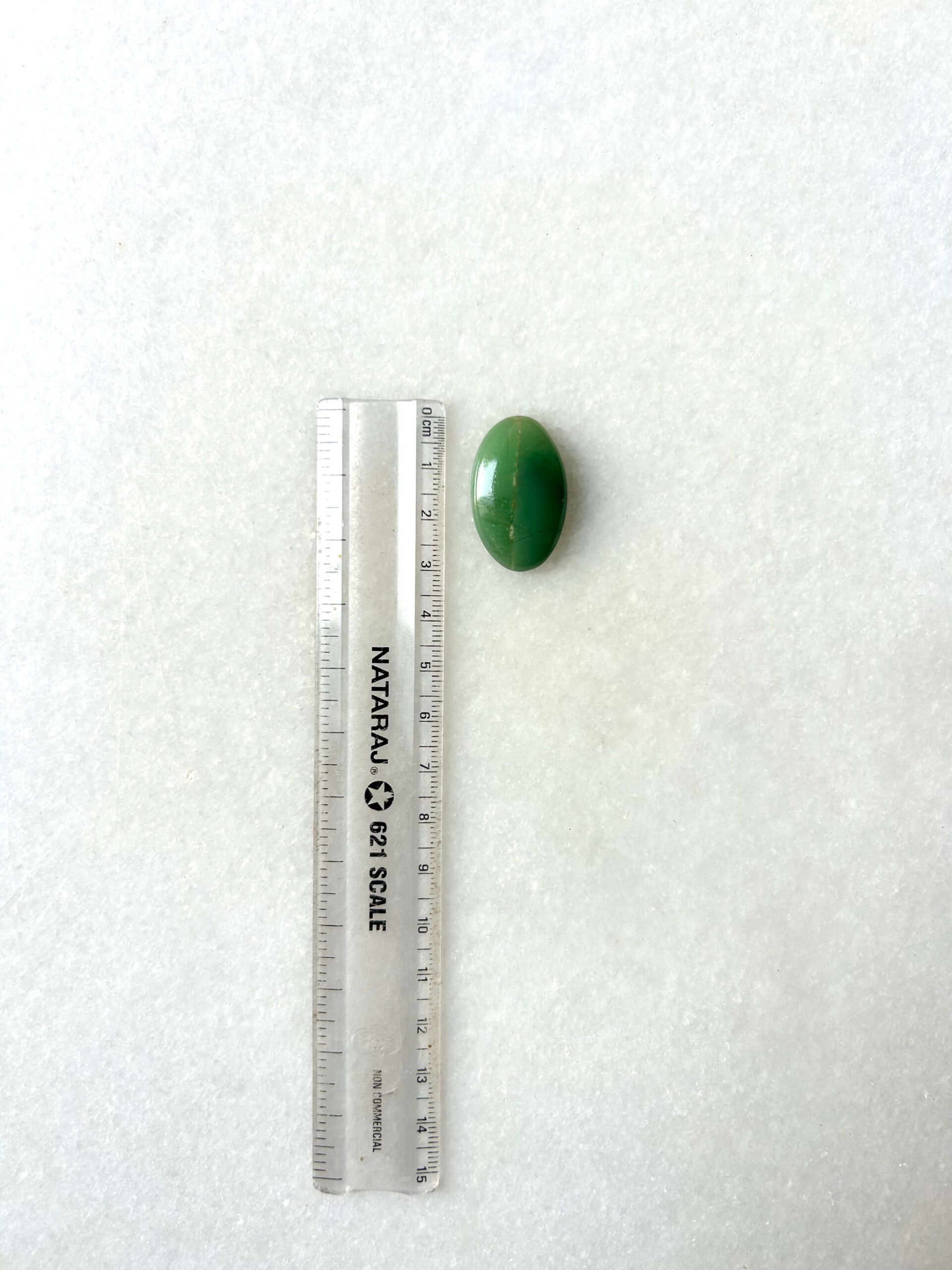 30 mm Green Jade Stone for Jewelry Making - Image 2