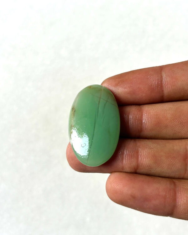 36 mm Green Jade Cabochon for Handmade Designs