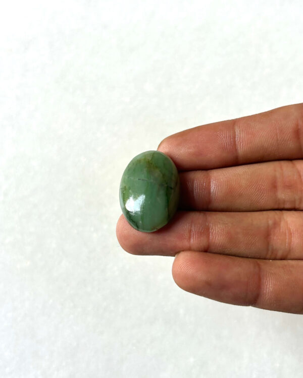 30 mm Green Jade Cabochon