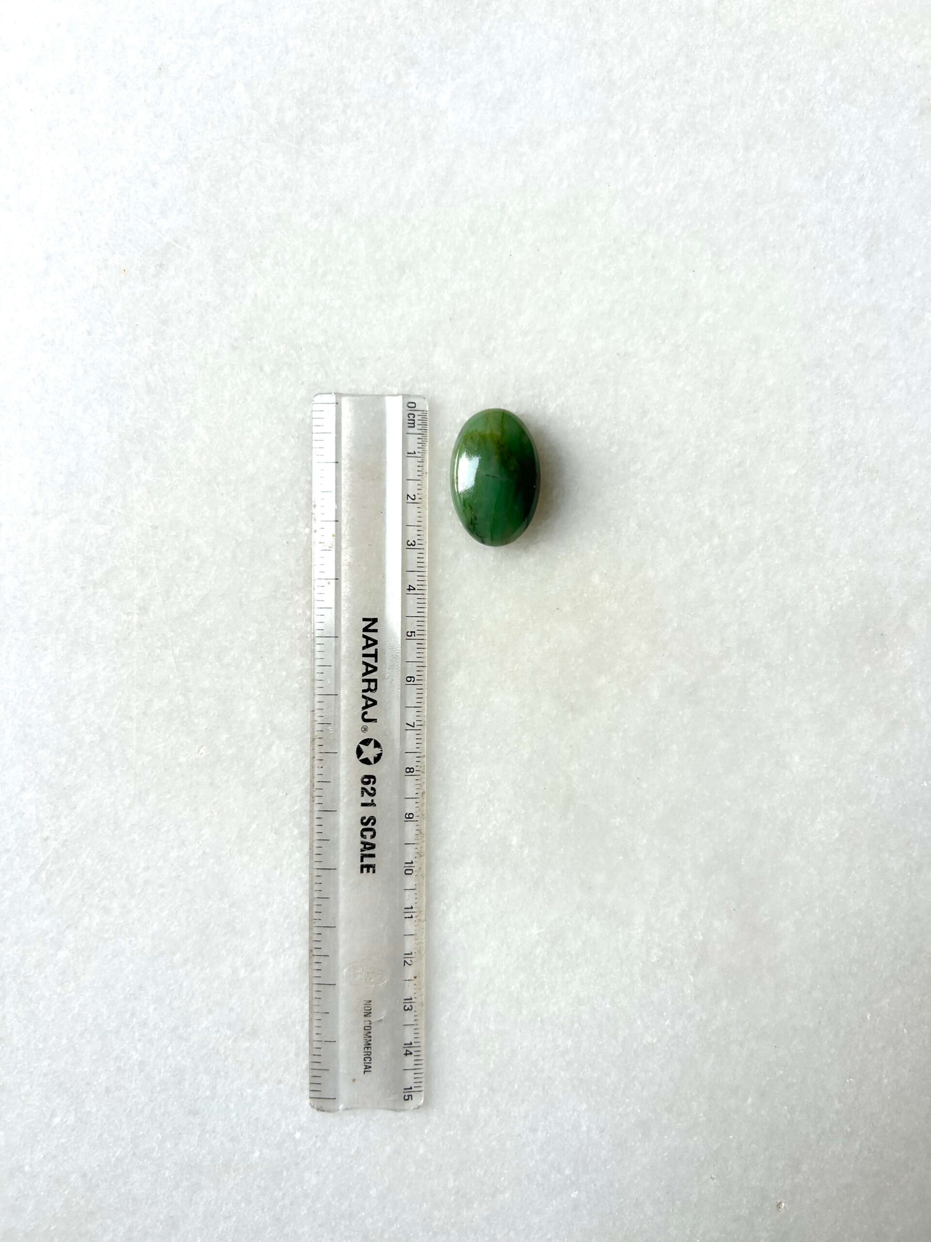 30 mm Green Jade Cabochon - Image 2