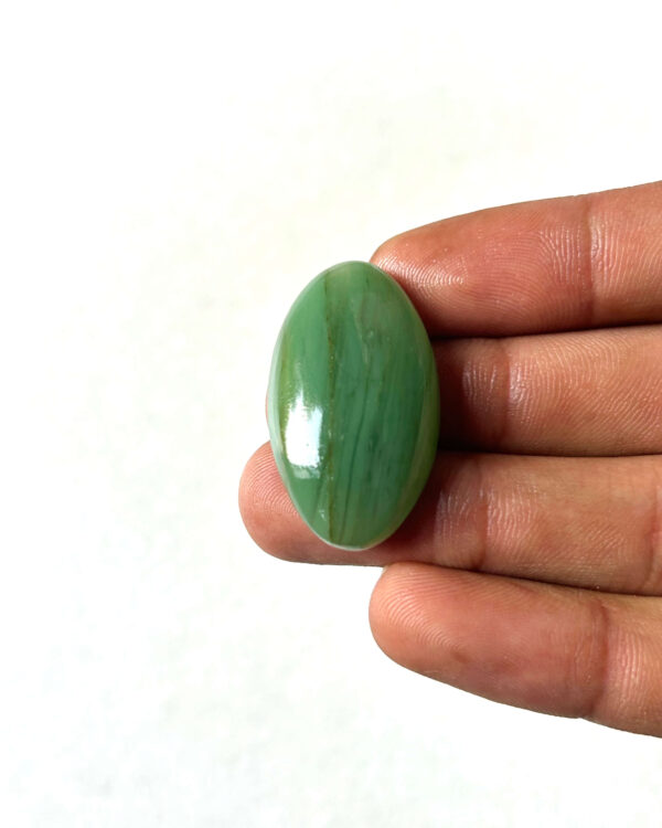 35 mm Freeform Green Jade Cabochon