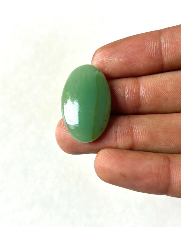 30 mm Green Jade Cabochon for Macrame