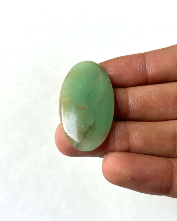 42 mm Green Jade Cabochon for Handmade Designs
