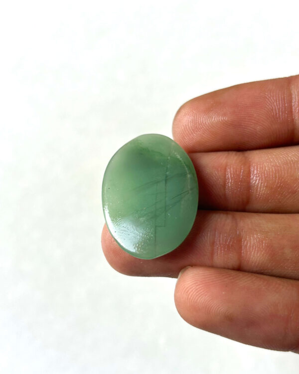30 mm Green Jade Cabochon