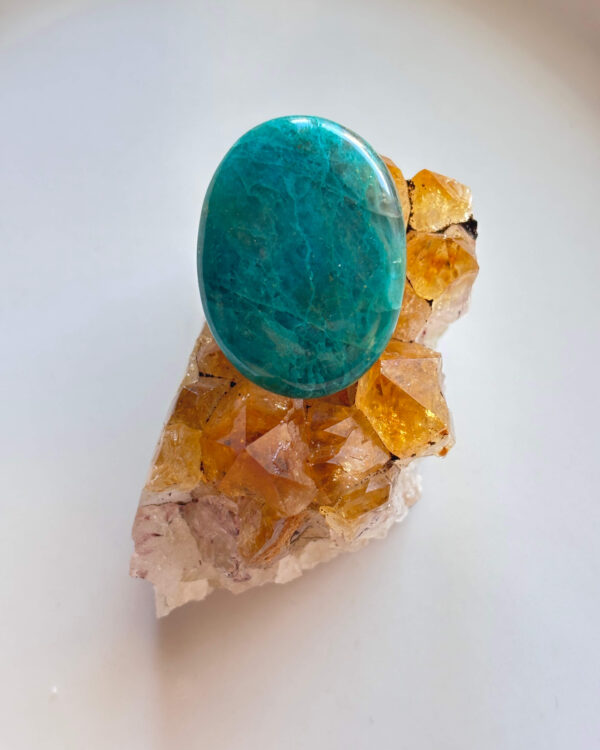 33mm Shattuckite Stone for Wire Wrapping