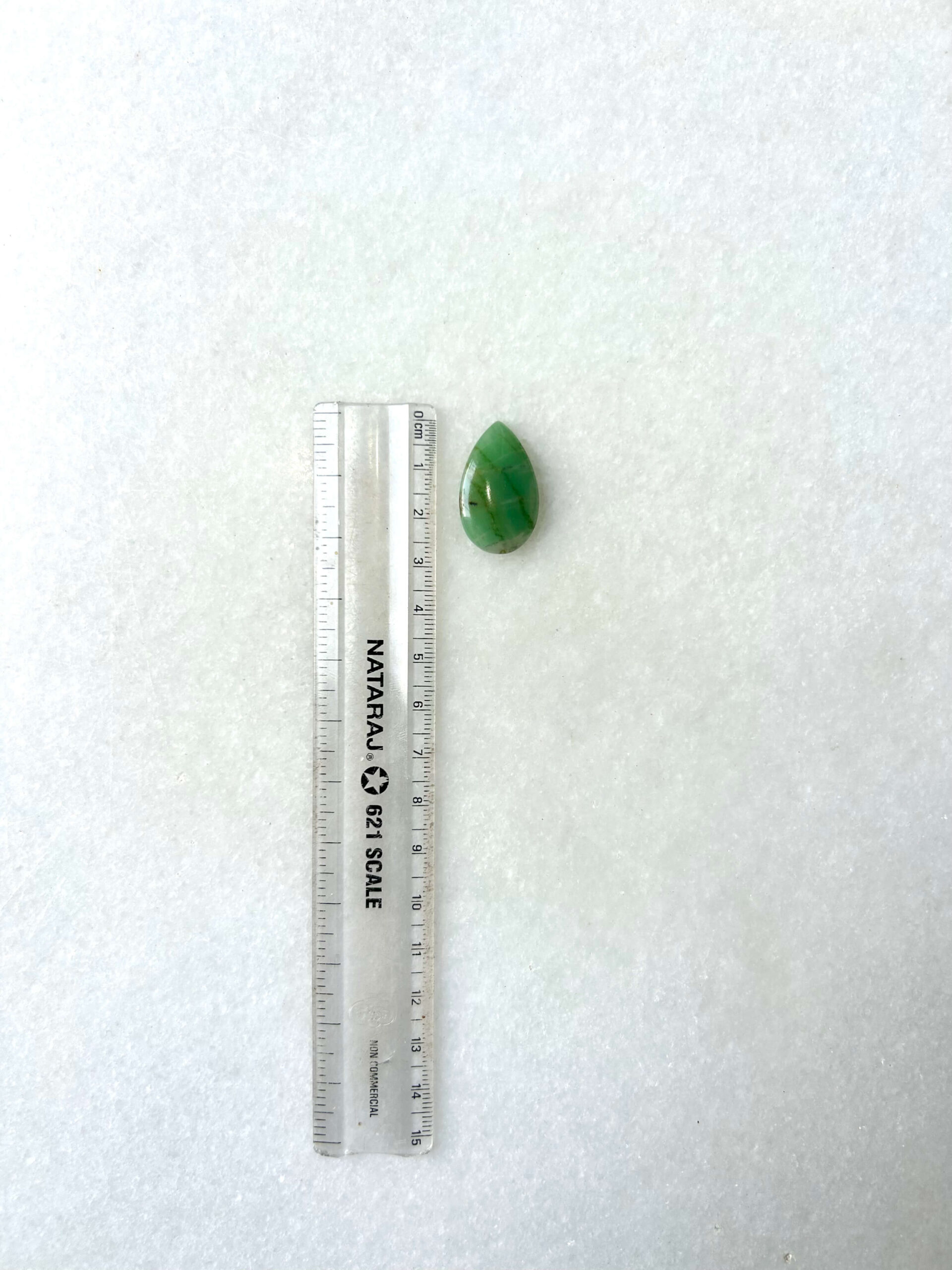 27 mm Freeform Green Jade Cabochon - Image 2