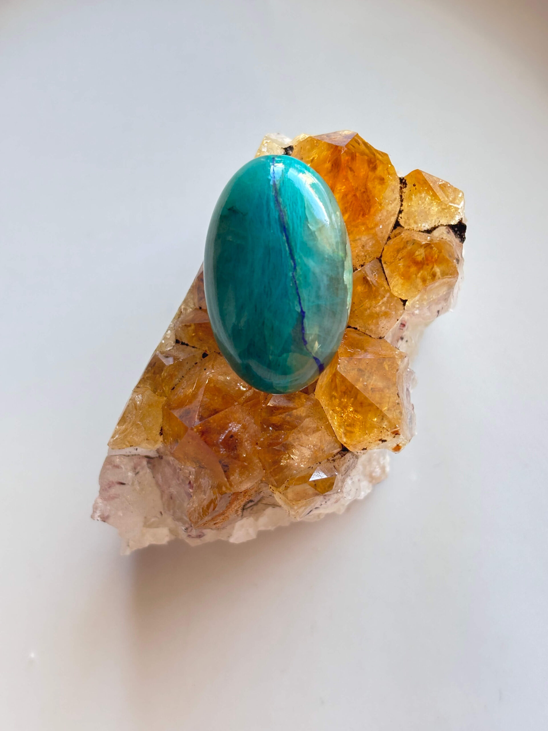 29mm Shattuckite Gemstone for Macramé Projects