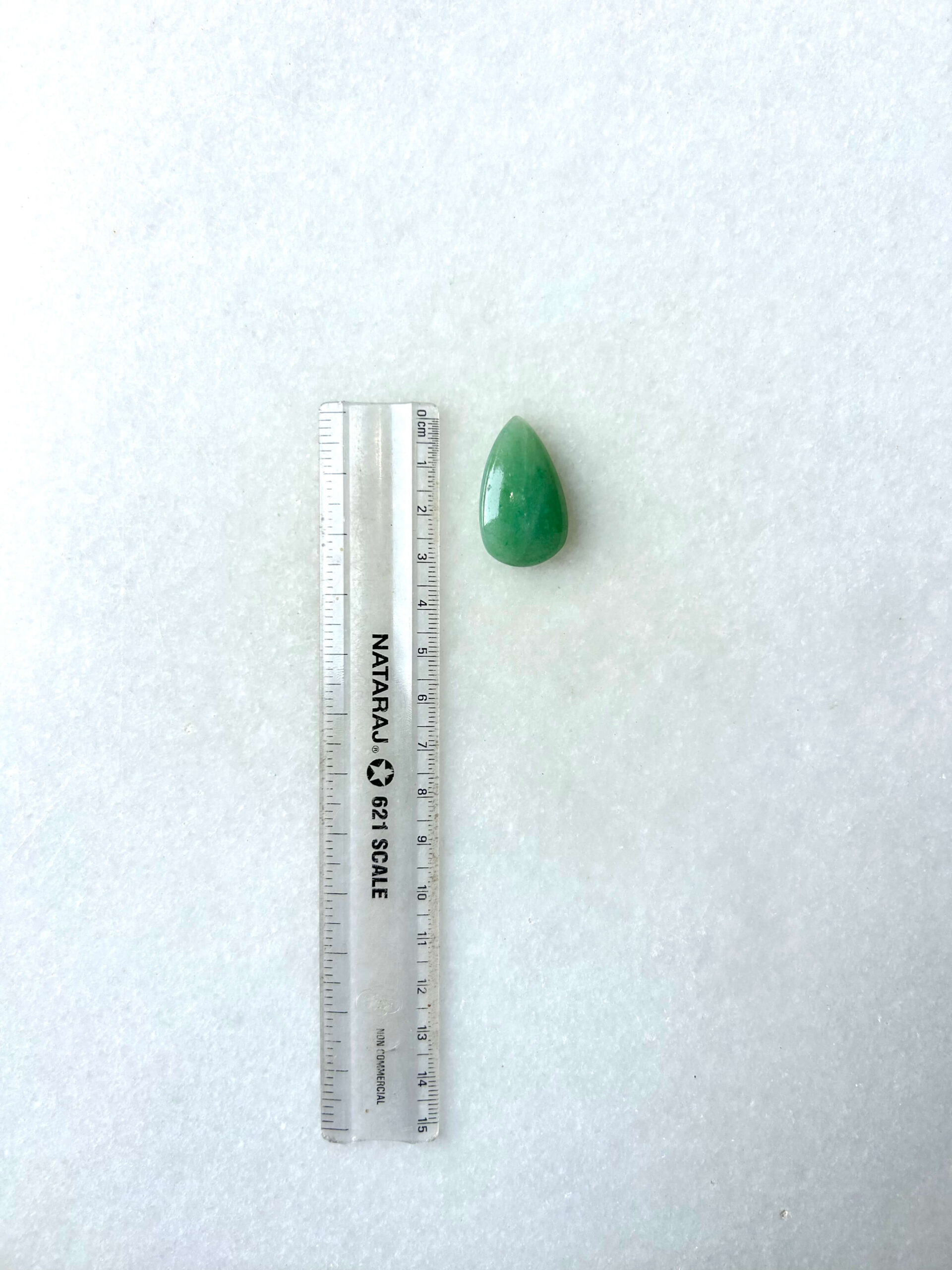 32 mm Green Jade Cabochon for Handmade Designs - Image 2