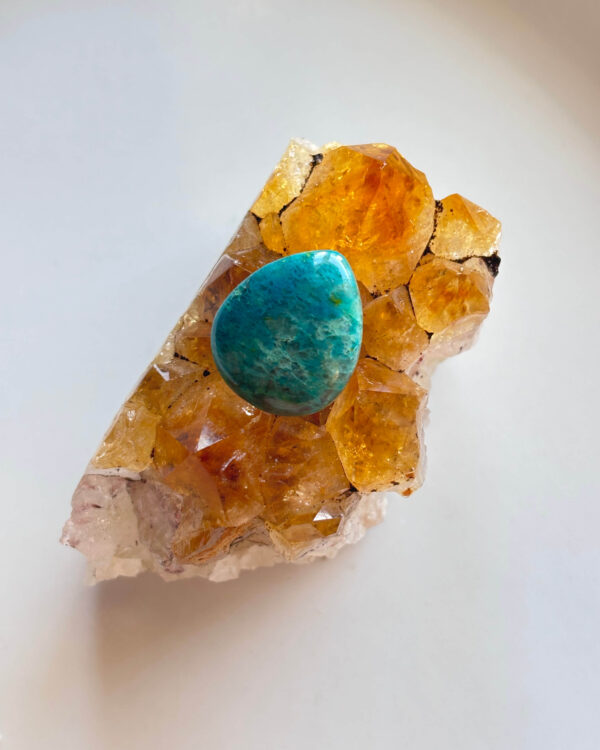 20mm Shattuckite Stone for Wire Wrapping