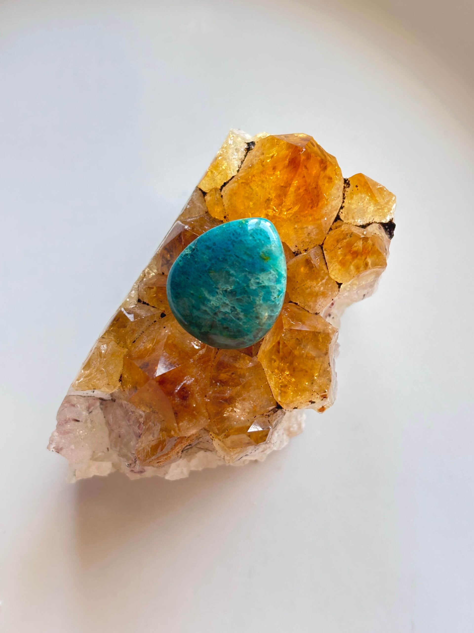 20mm Shattuckite Stone for Wire Wrapping