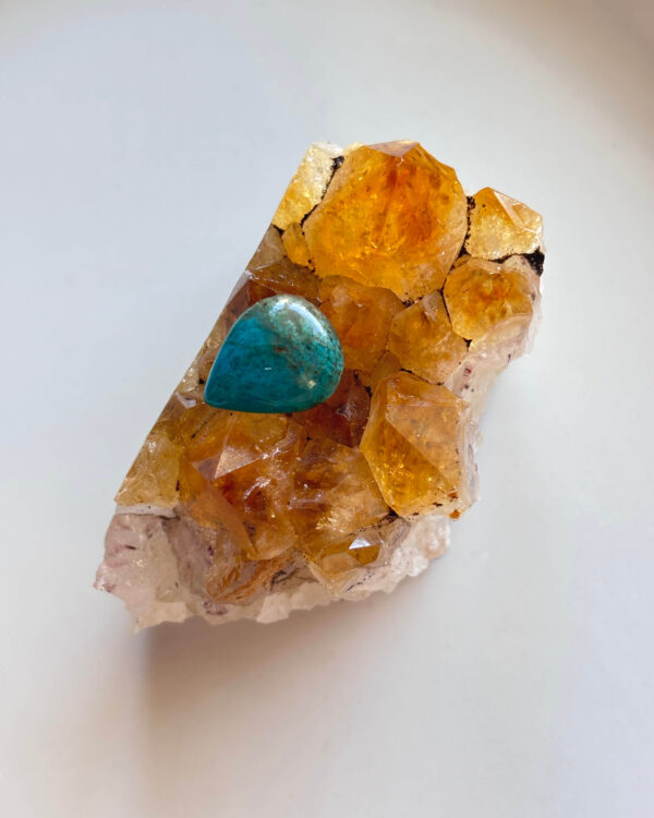 16mm Shattuckite Stone for Macramé
