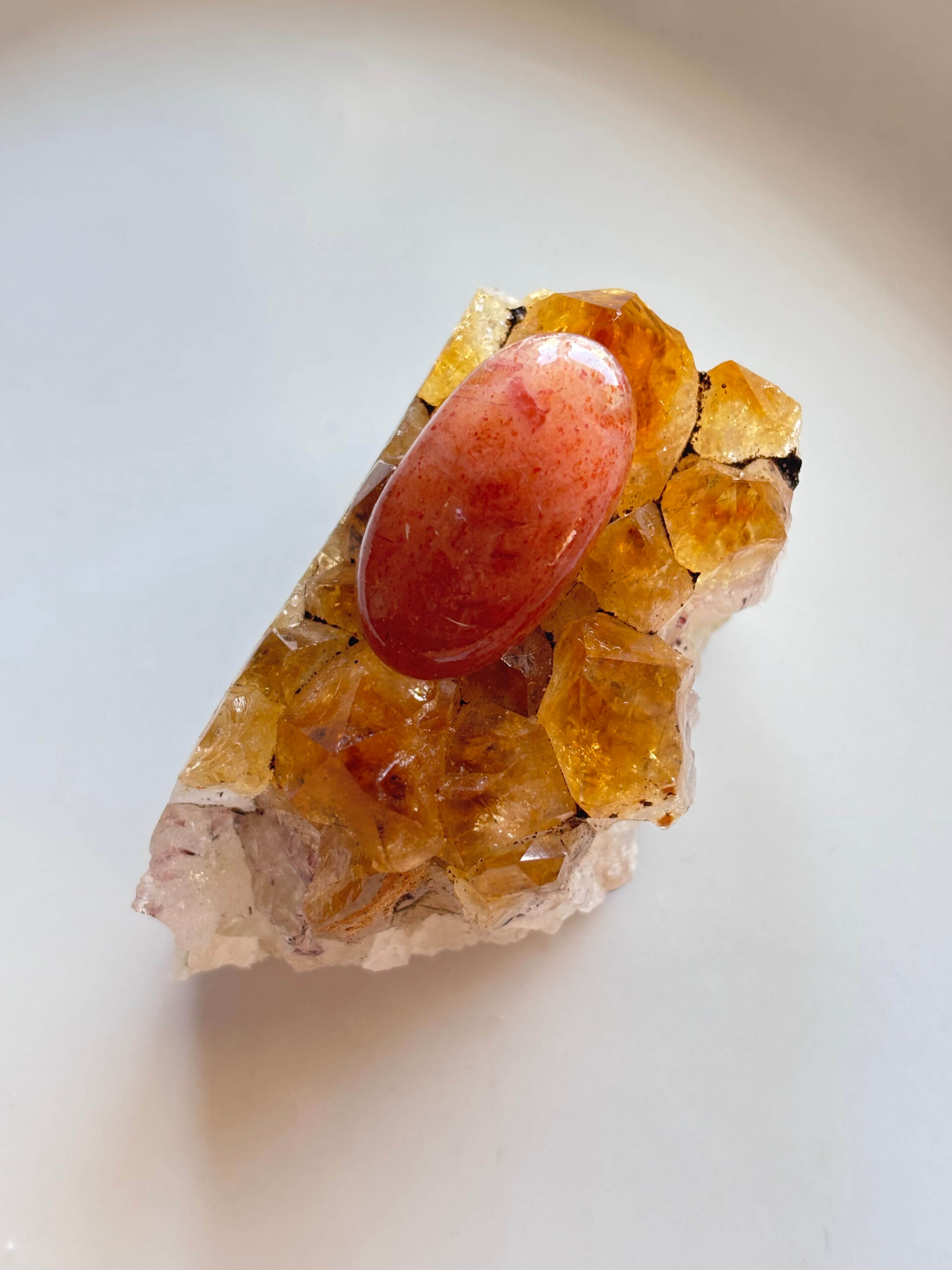 28mm Sunstone Gemstone for Handmade Designs