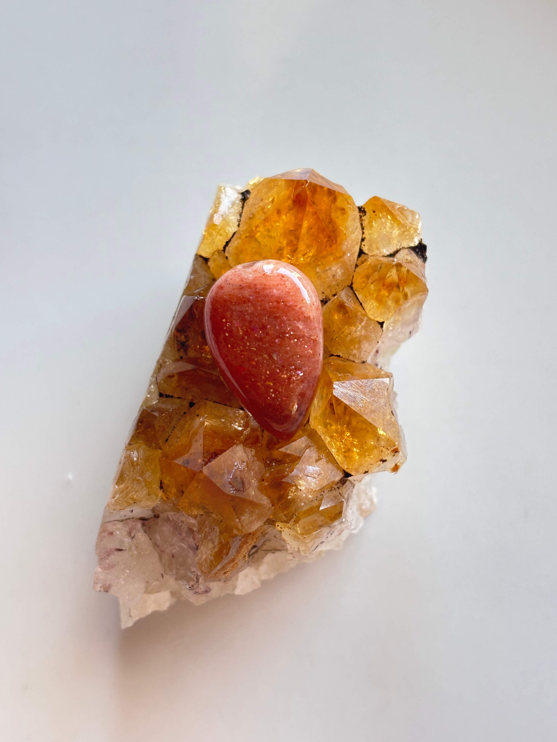 23mm Sunstone Gemstone for Wire Wrapped Designs