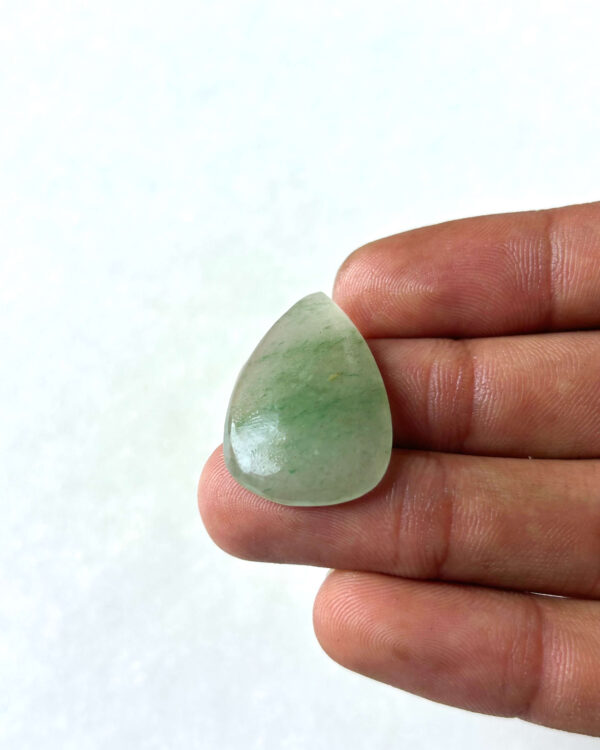 28 mm Green Jade Cabochon for Handmade Designs