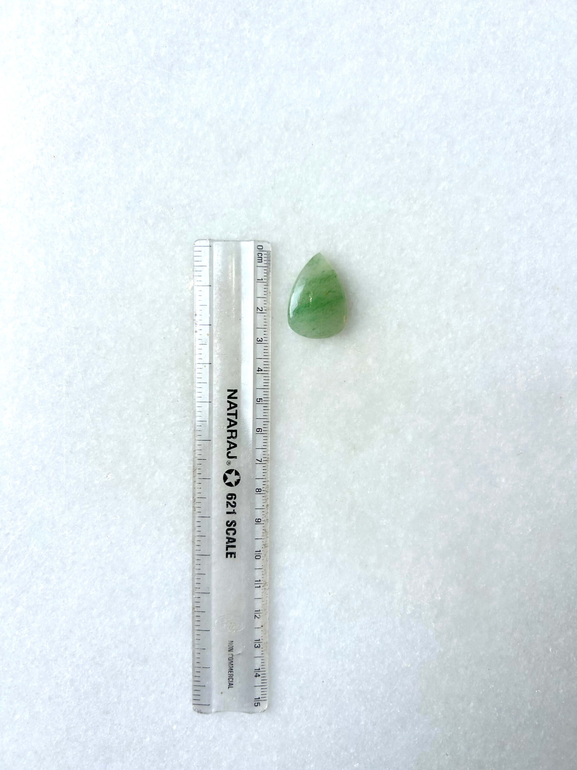 28 mm Green Jade Cabochon for Handmade Designs - Image 2