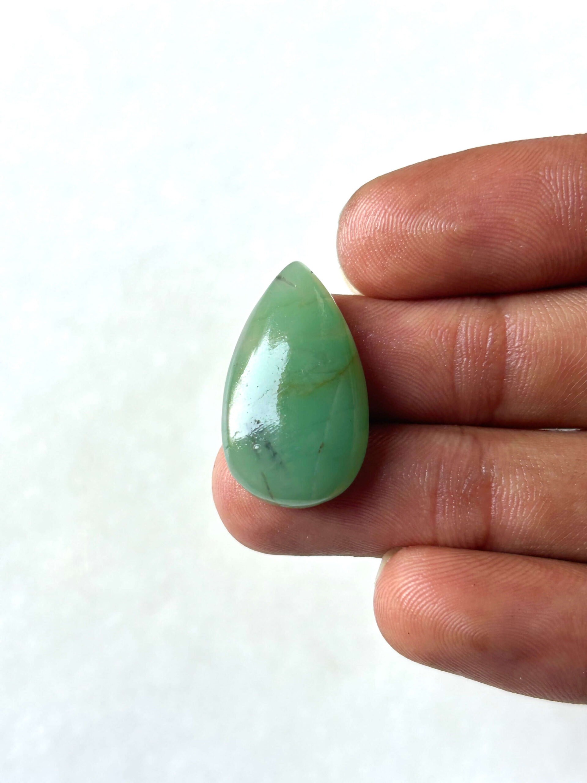27 mm Green Jade Cabochon