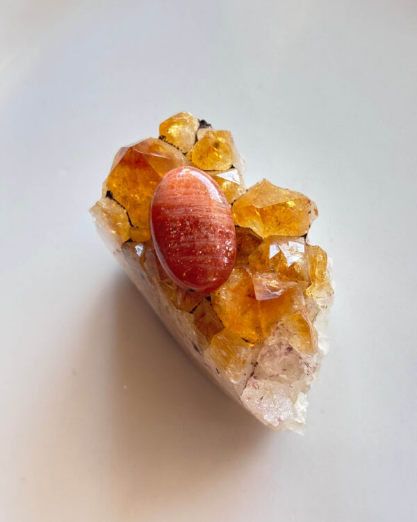 24mm Sunstone Stone for Wire Wrapping