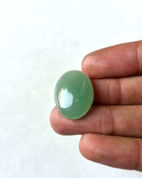 25 mm Freeform Green Jade Cabochon