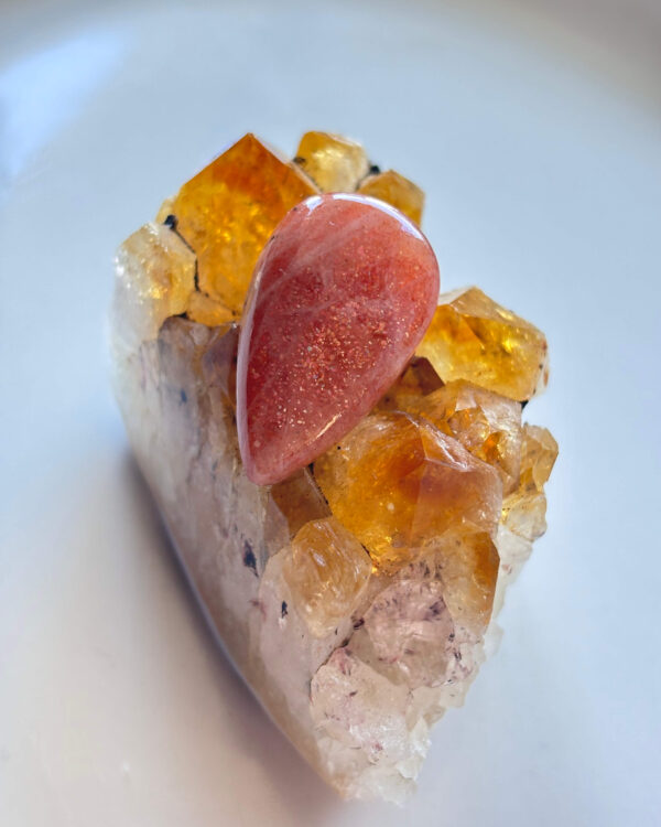 30mm Sunstone Gemstone for Jewellery Making