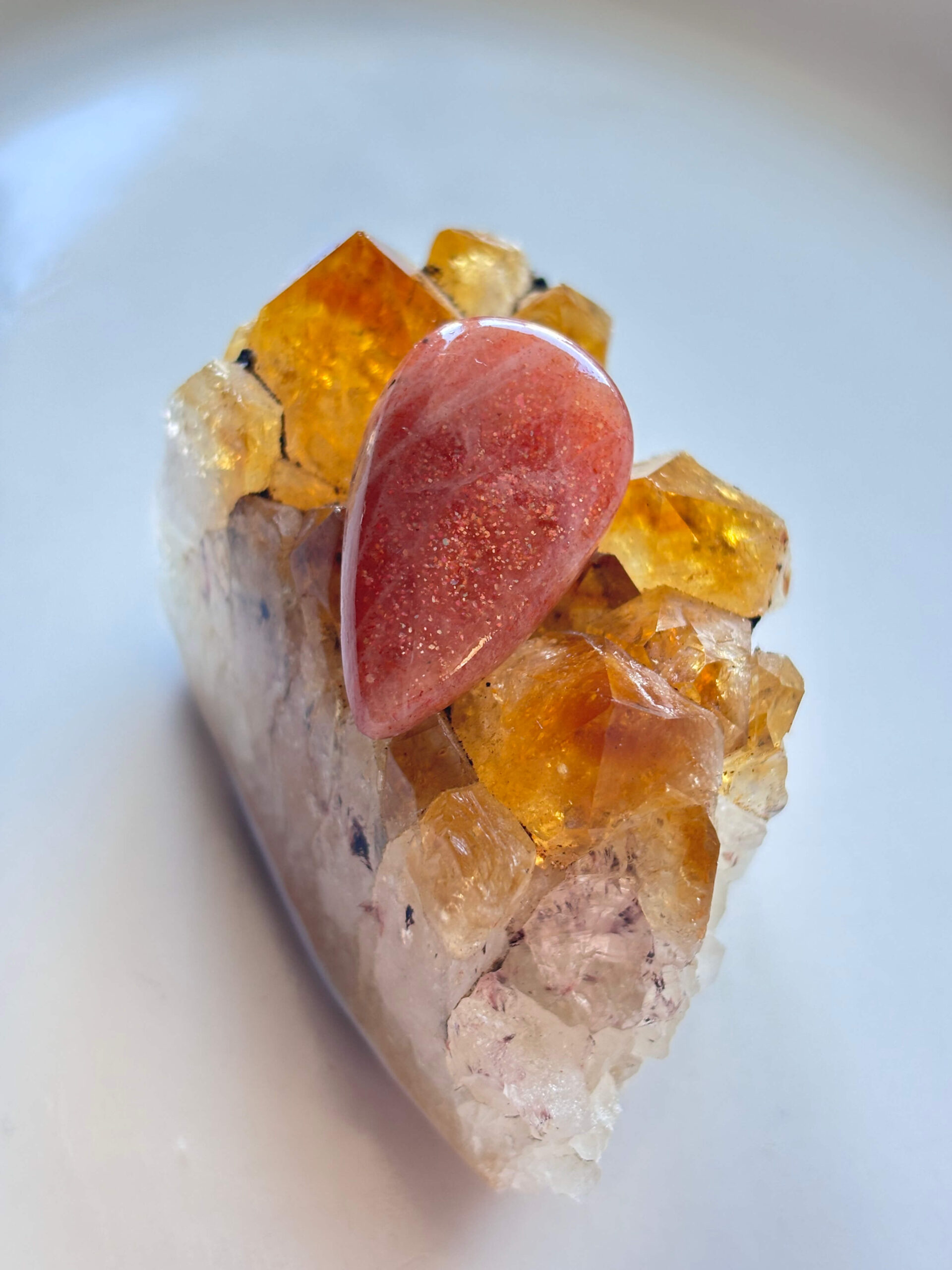 30mm Sunstone Gemstone for Jewellery Making