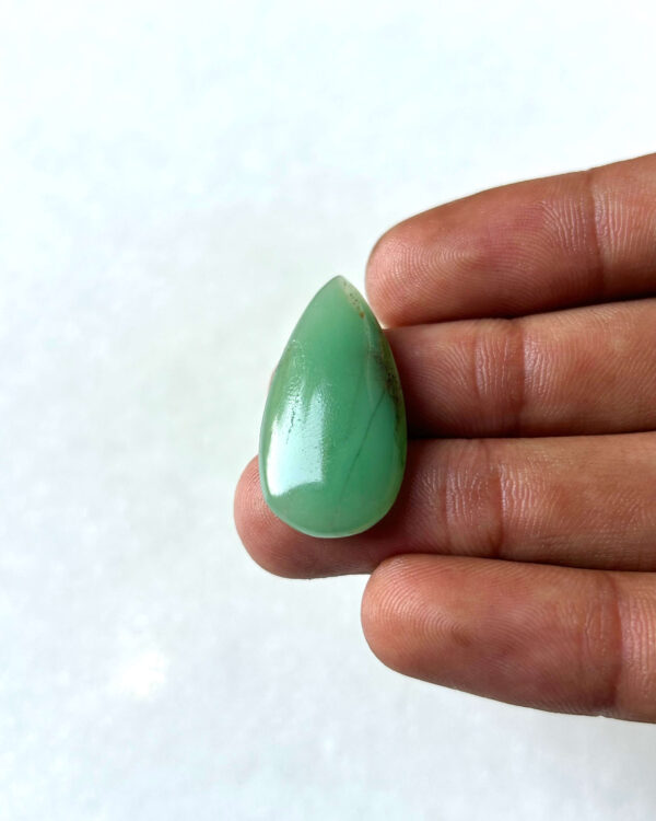31 mm Green Jade Stone for Jewelry Making