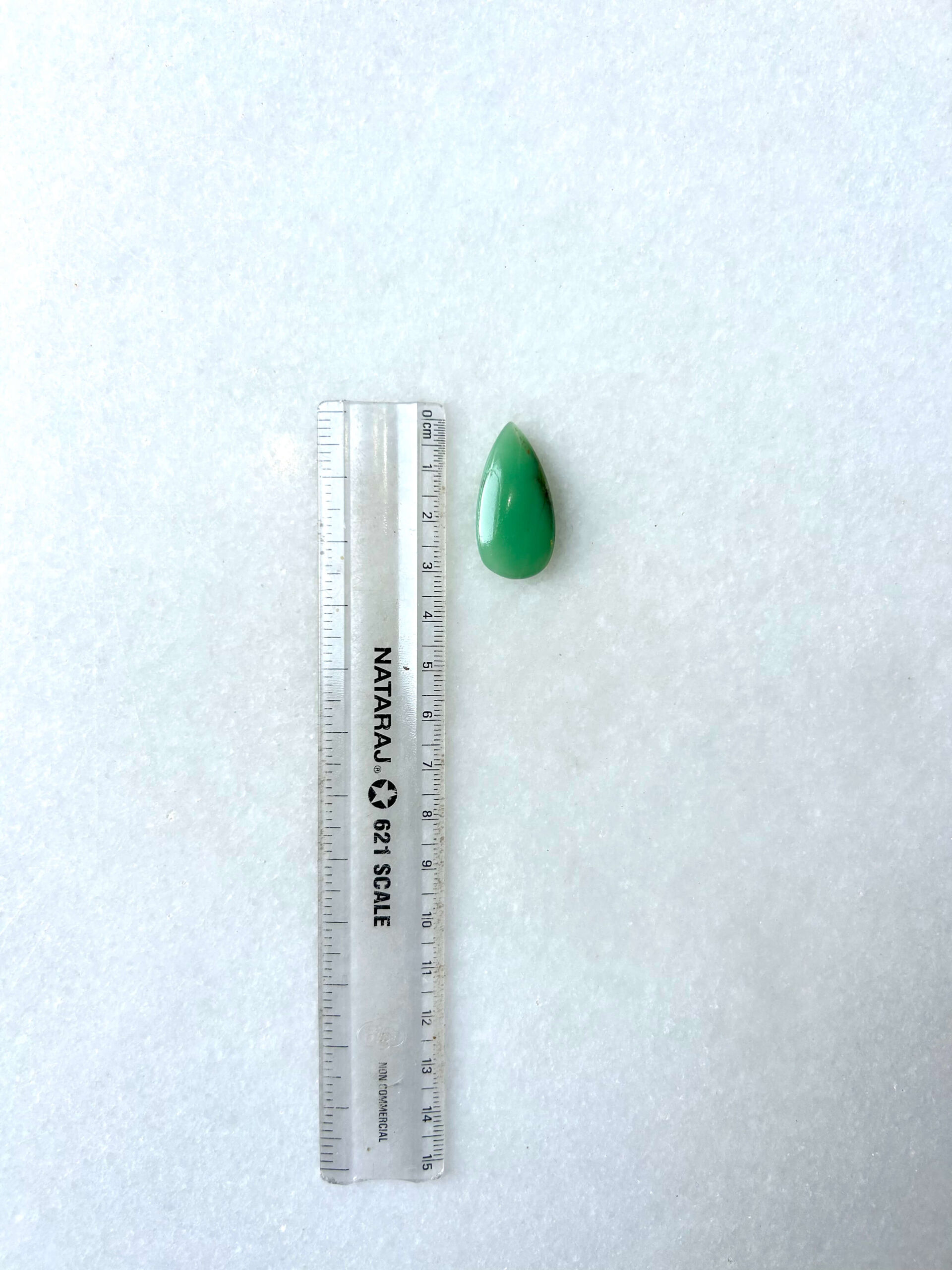 31 mm Green Jade Stone for Jewelry Making - Image 2