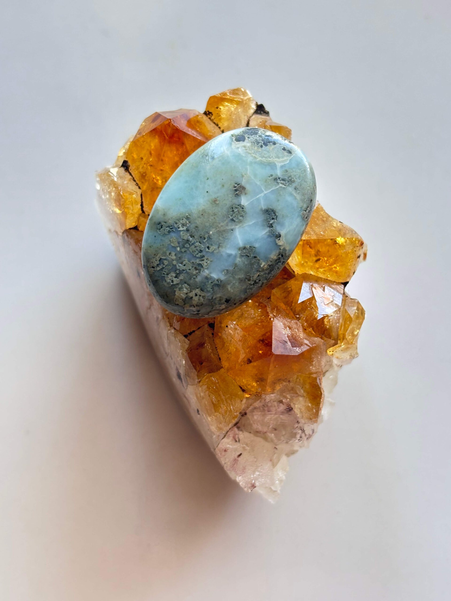 31mm Larimar Gemstone for Wire Wrapped Designs - Image 2