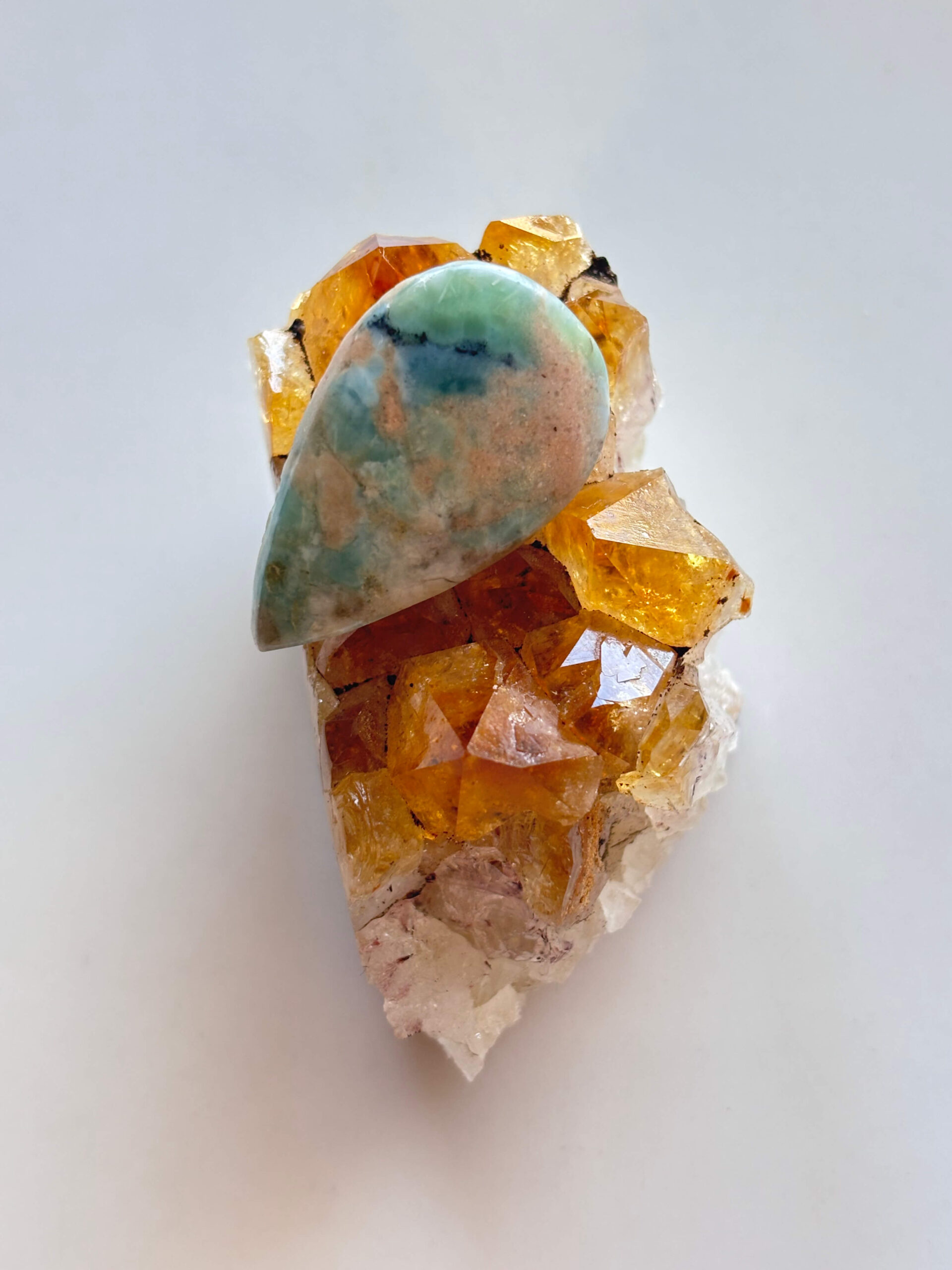 33mm Larimar Stone for Macramé - Image 2