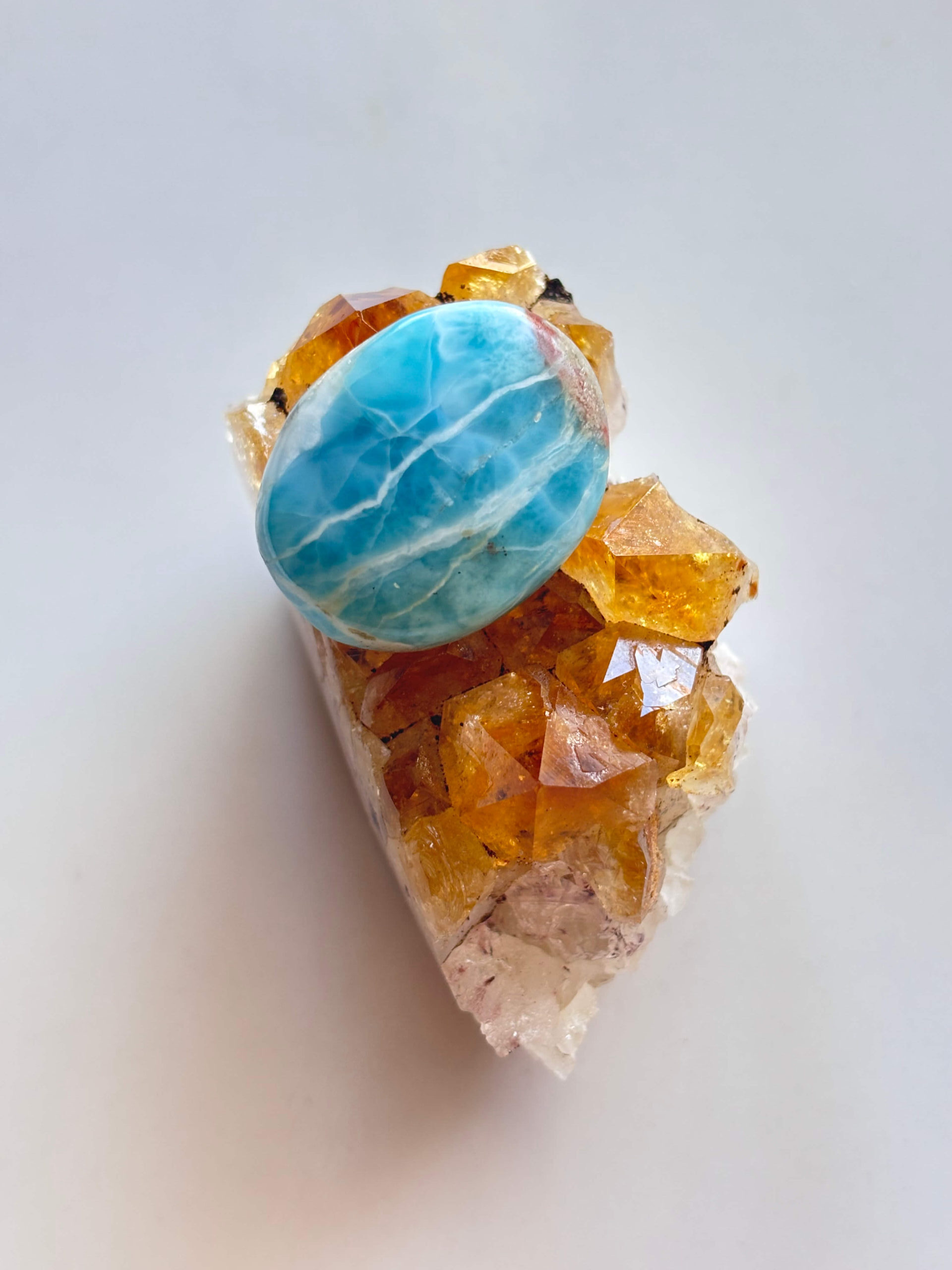 29mm Larimar Stone for Wire Wrapping