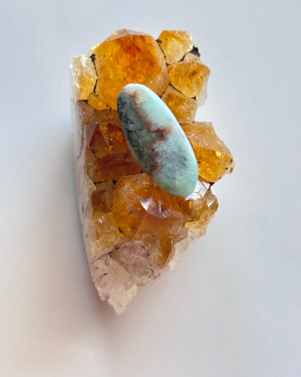 27mm Larimar Gemstone for Pendant Designs