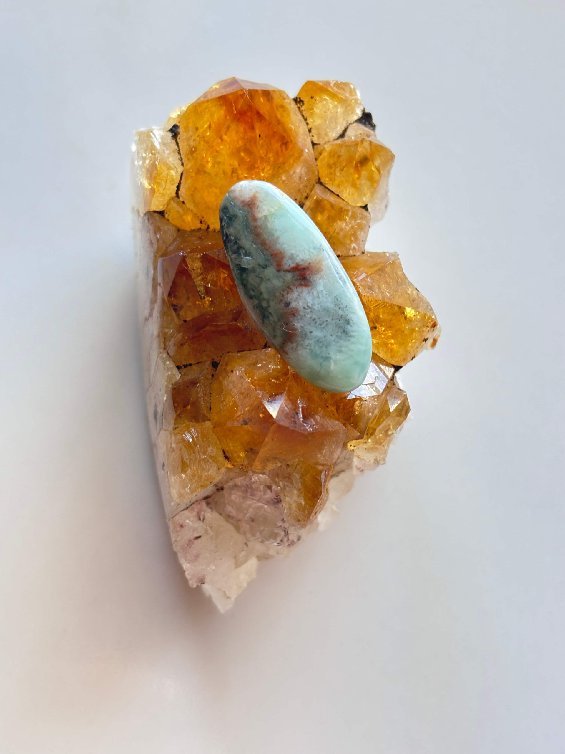 27mm Larimar Gemstone for Pendant Designs