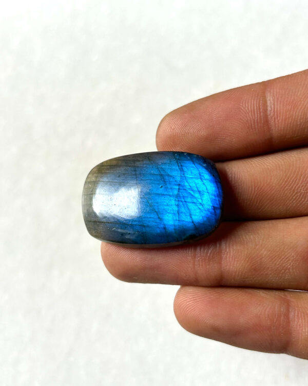 33 mm Labradorite Cabochon with Blue Flash