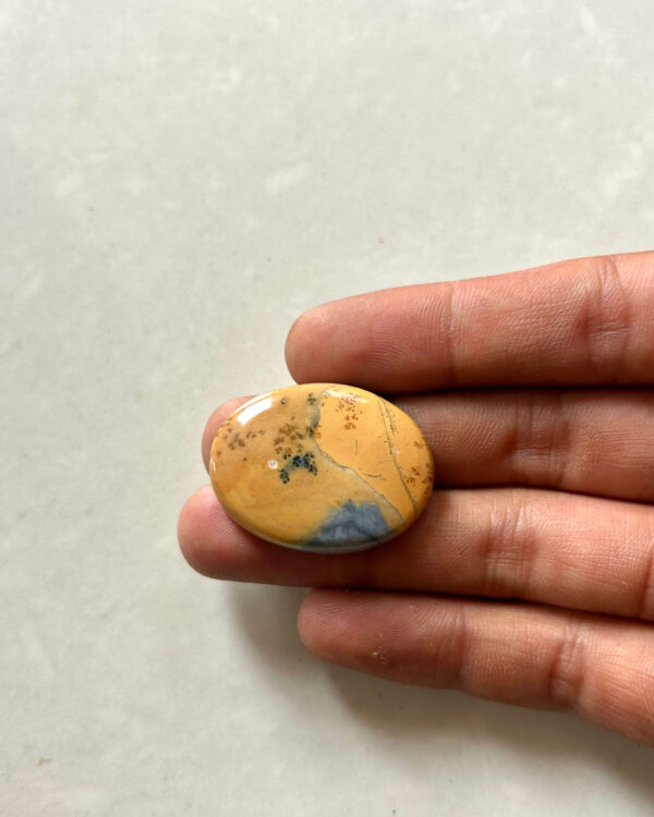 32mm Natural Maligano Jasper Cabochon – Unique Piece
