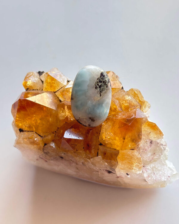 22mm Larimar Stone for Macramé